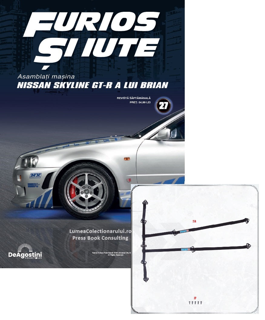 Macheta auto Nissan Skyline GT-R R34 KIT nr.27, scara 1:8 Deagostini