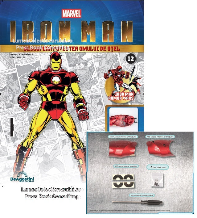 Macheta Iron Man - Armura MARK III nr.12, KIT construibil Deagostini