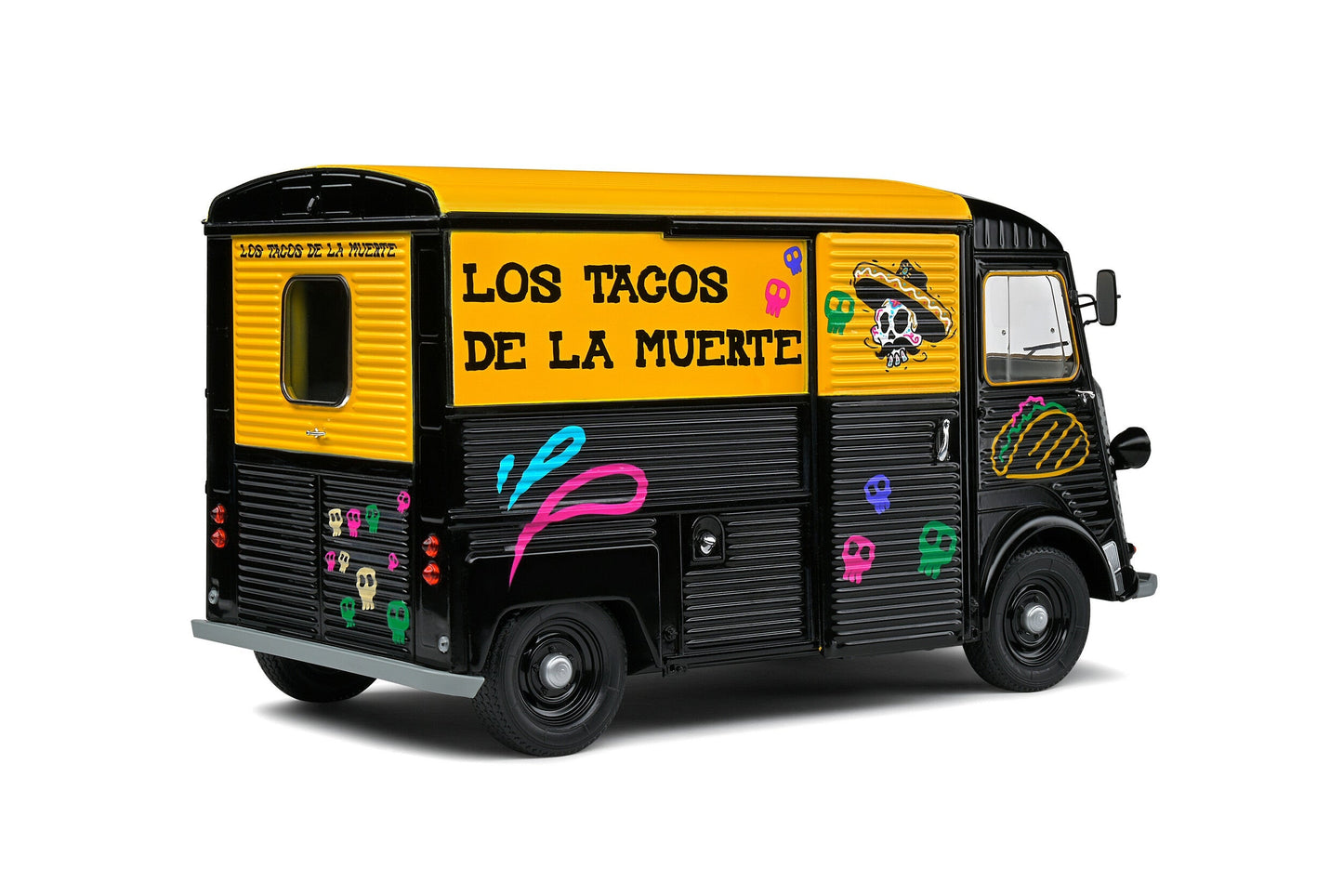 Macheta auto Citroën TYPE HY Los Tacos de la Muerte (1969) 1:18 Solido