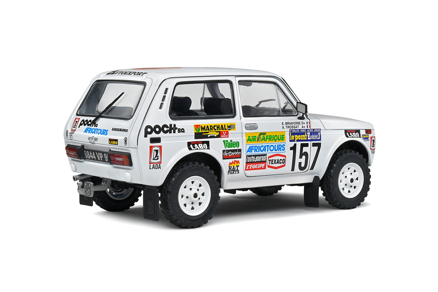 Macheta auto Lada Niva  Paris Dakar 1983 #157 1:18 Solido