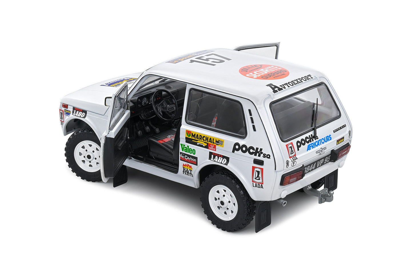 Macheta auto Lada Niva  Paris Dakar 1983 #157 1:18 Solido