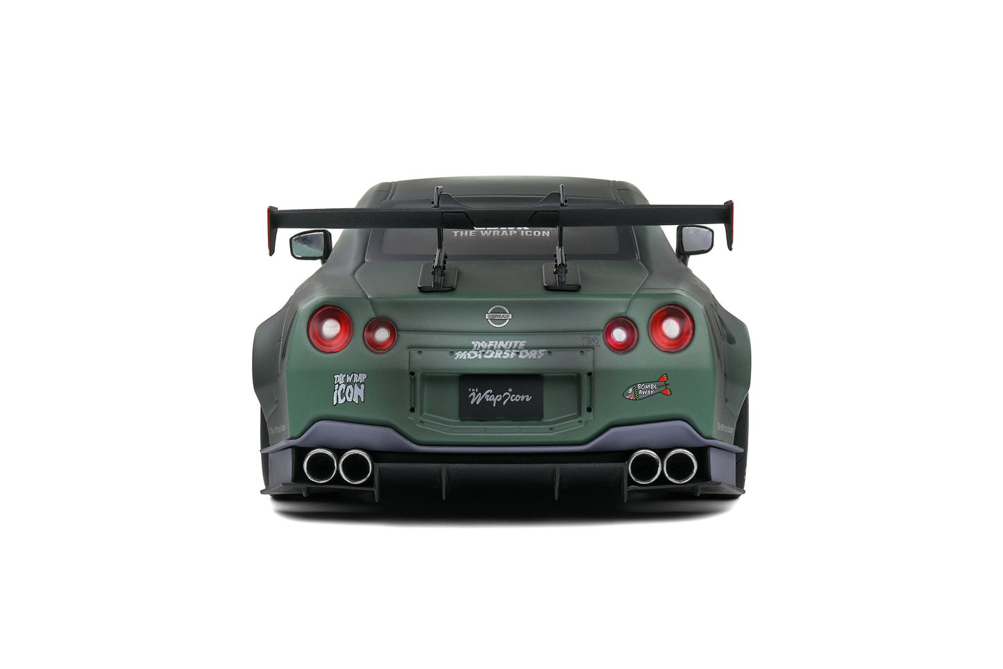 Macheta auto Nissan GT-R (R35) W/ Liberty Walk Body Kit 2.0 ARMY (2020) 1:18 Solido