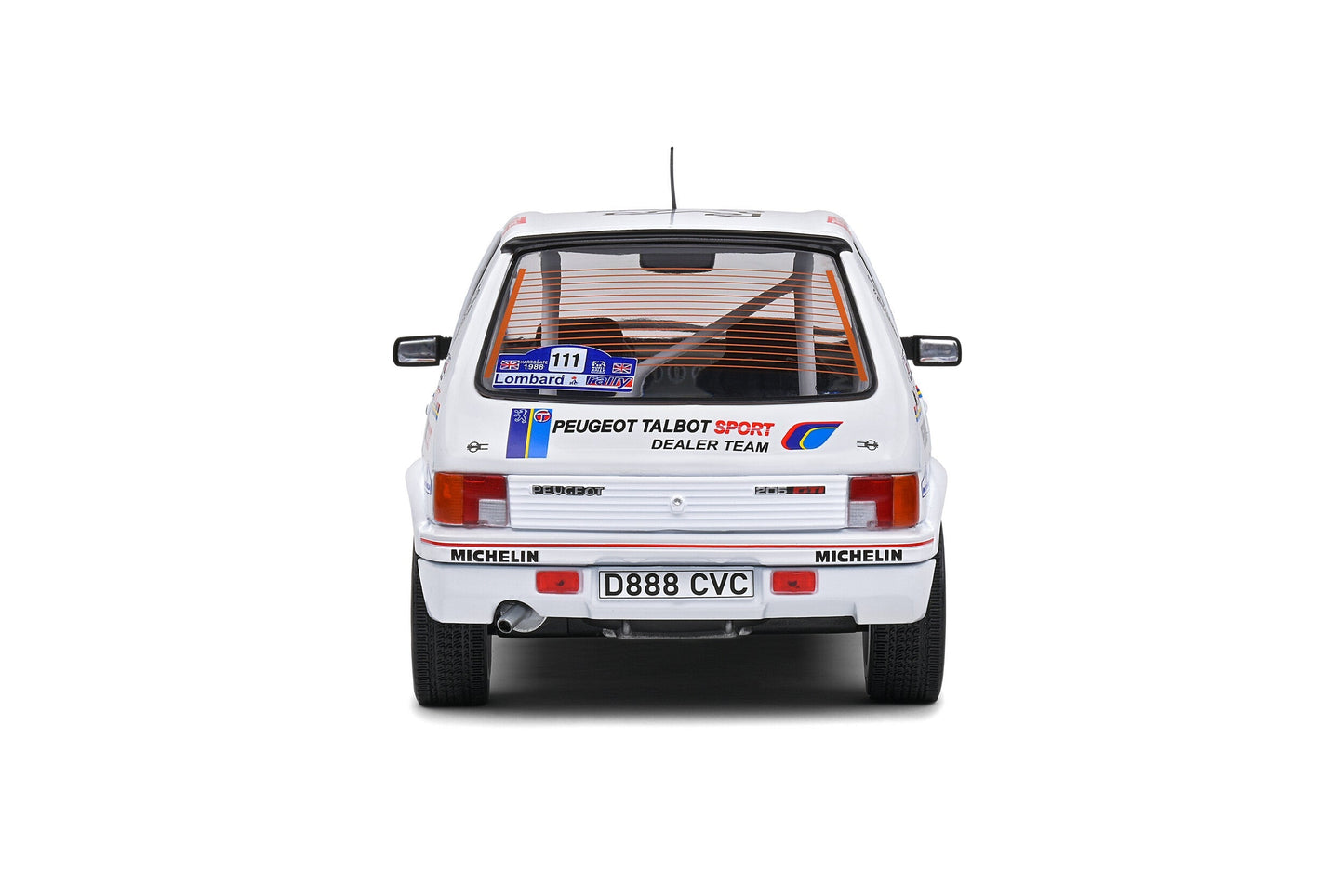 Macheta auto Peugeot 205 GTI Lombard RAC Rally 1988  #11 C.McRae  D.Ringer 1:18 Solido