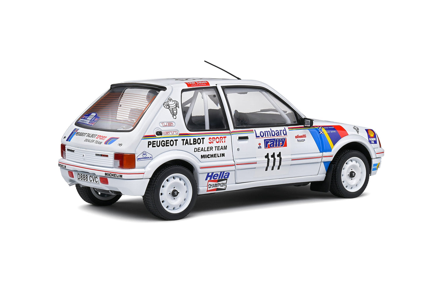 Macheta auto Peugeot 205 GTI Lombard RAC Rally 1988  #11 C.McRae  D.Ringer 1:18 Solido