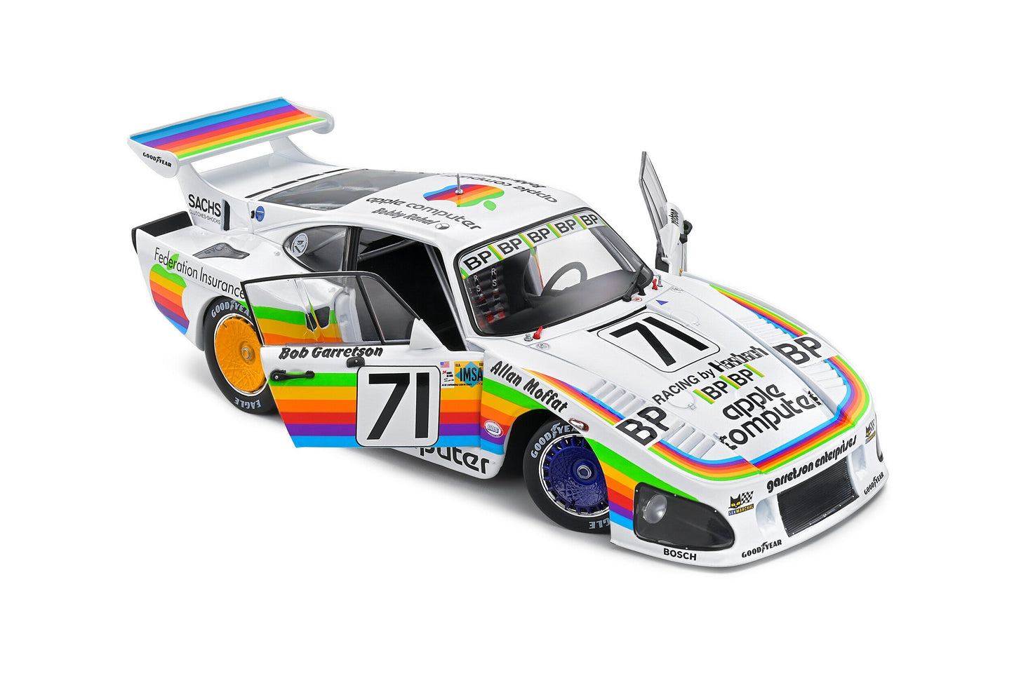 Macheta auto Porsche 935 K3 24H LeMans #71 Rahal/Garretson/Moffat (1980) 1:18 Solido