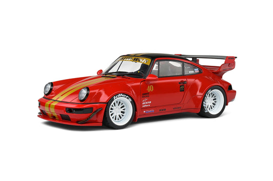 Macheta auto Porsche RWB Bodykit RWB Red Sakura (2021) 1:18 Solido