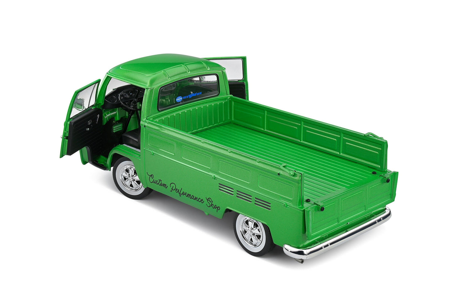 Macheta auto Volkswagen T2 Pick-Up Green Custom (1968) 1:18 Solido