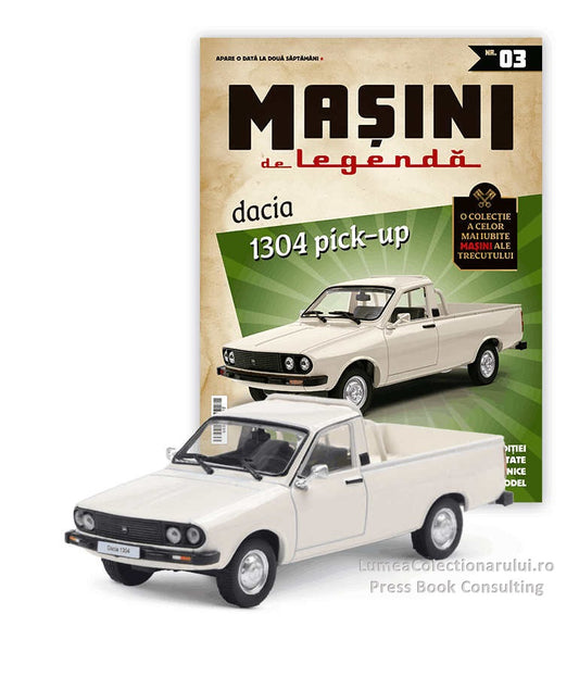 Macheta auto Dacia 1304 alb Nr.3, 1:43 Masini de Legenda DeAgostini