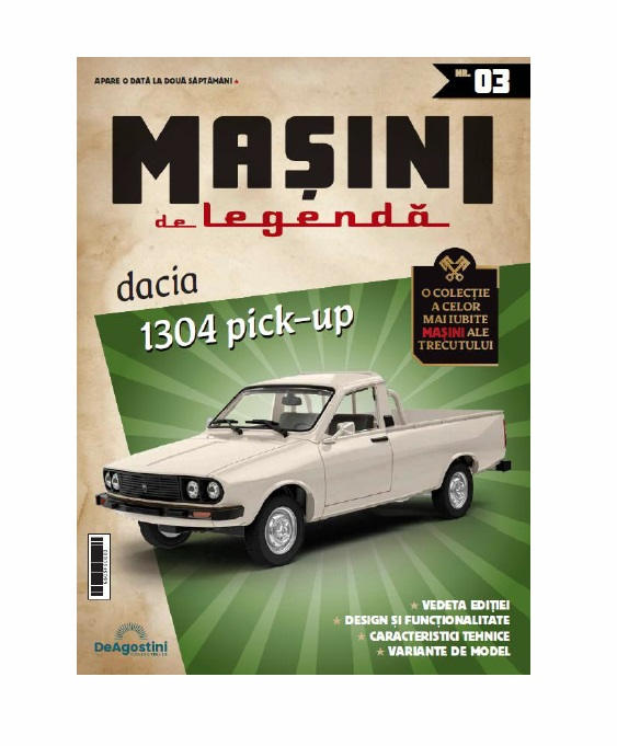 Macheta auto Dacia 1304 alb Nr.3, 1:43 Masini de Legenda DeAgostini