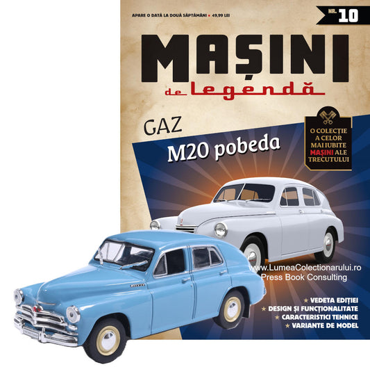 Macheta auto Gaz M20 Pobeda Nr.10, 1:43 Masini de Legenda DeAgostini