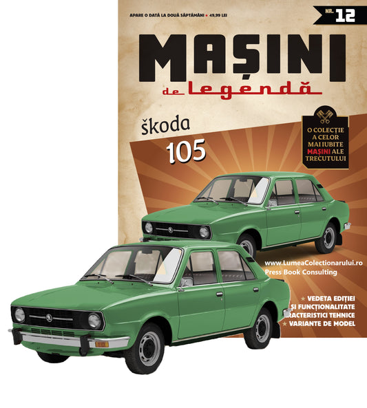 Macheta auto Skoda 105 Nr.12, 1:43 Masini de Legenda DeAgostini
