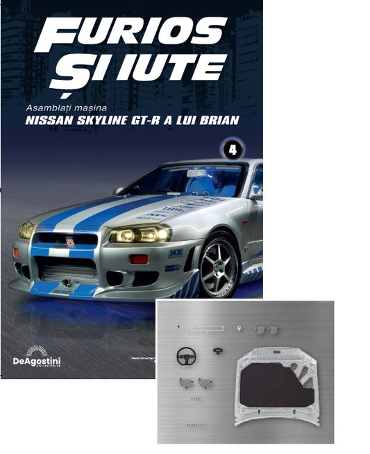 Macheta auto Nissan Skyline GT-R R34 KIT nr.4, scara 1:8 Deagostini