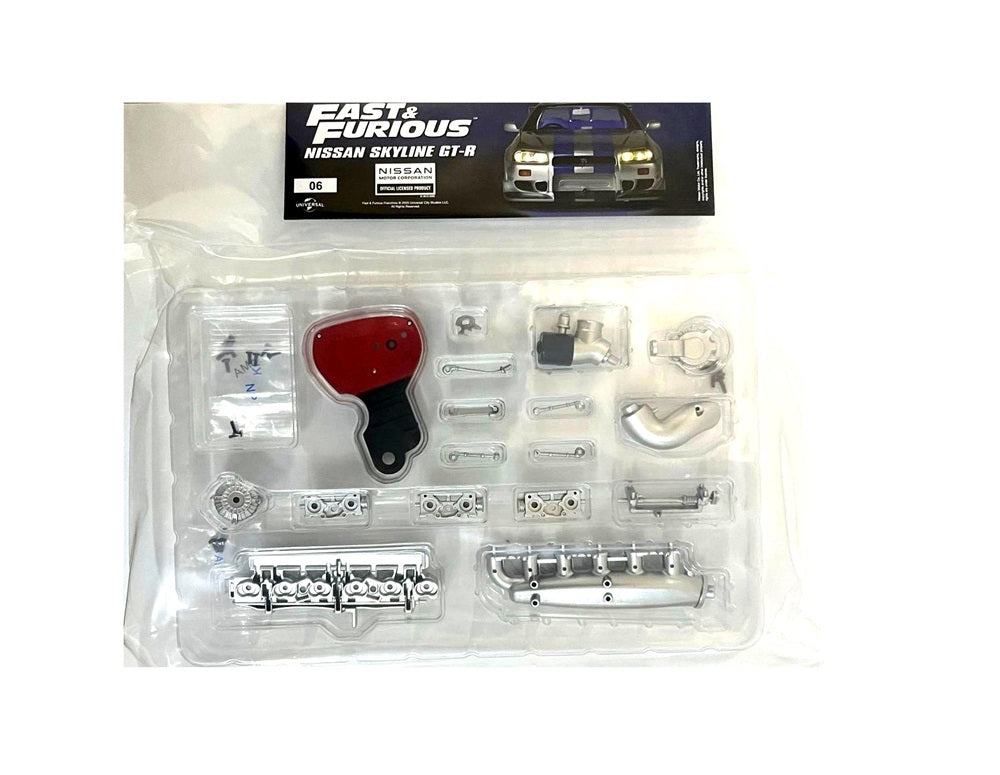 Macheta auto Nissan Skyline GT-R R34 KIT nr.6, scara 1:8 Deagostini