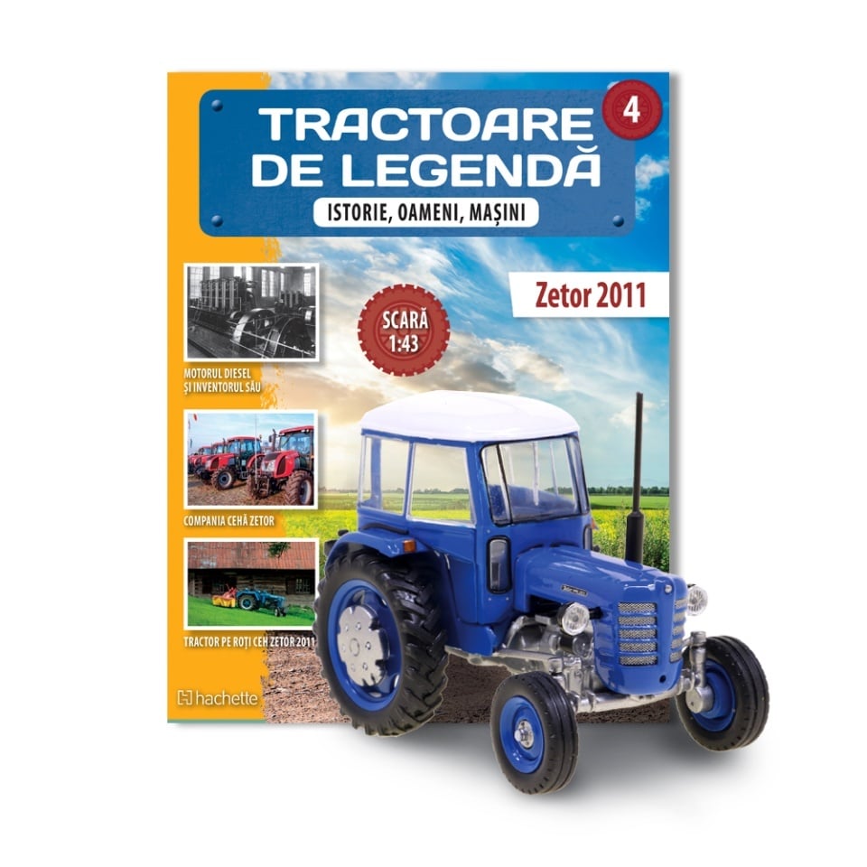 Macheta tractor ZETOR 2011 - Cehoslovacia nr.4, scara 1:43 Hachette