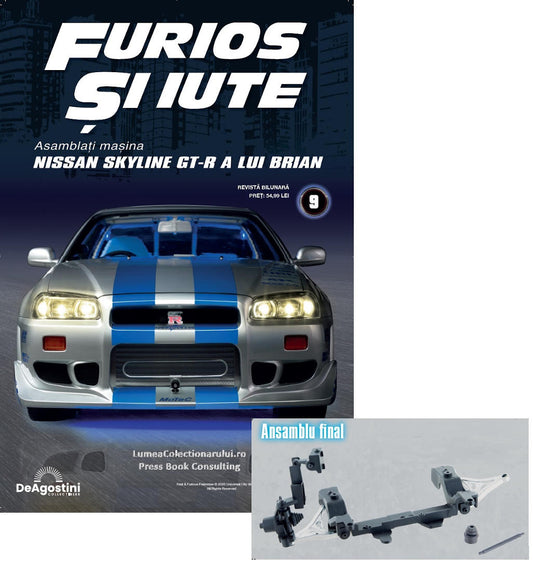Macheta auto Nissan Skyline GT-R R34 KIT nr.9, scara 1:8 Deagostini
