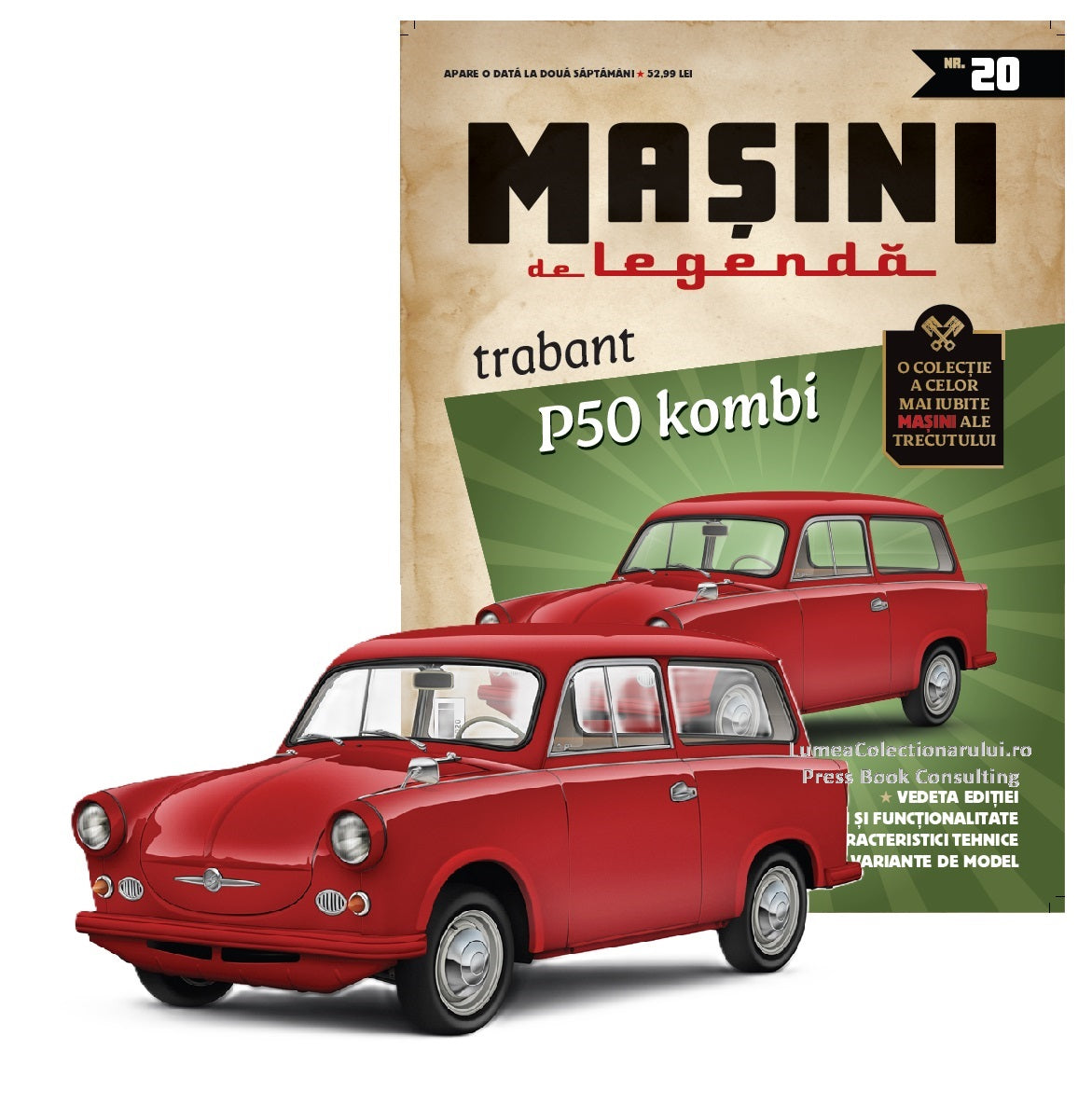 Macheta auto Trabant P50 Combi Nr.20, 1:43 Masini de Legenda DeAgostini