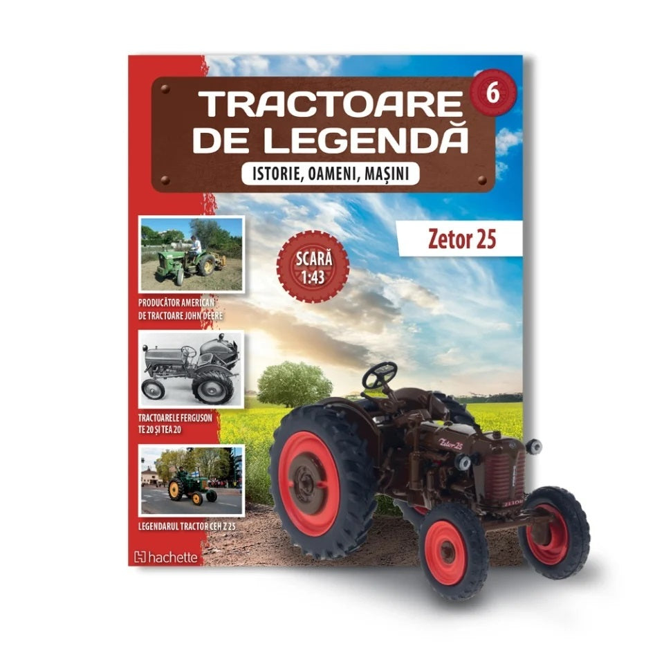 Macheta tractor ZETOR 25 - Cehoslovacia nr.6, scara 1:43 Hachette