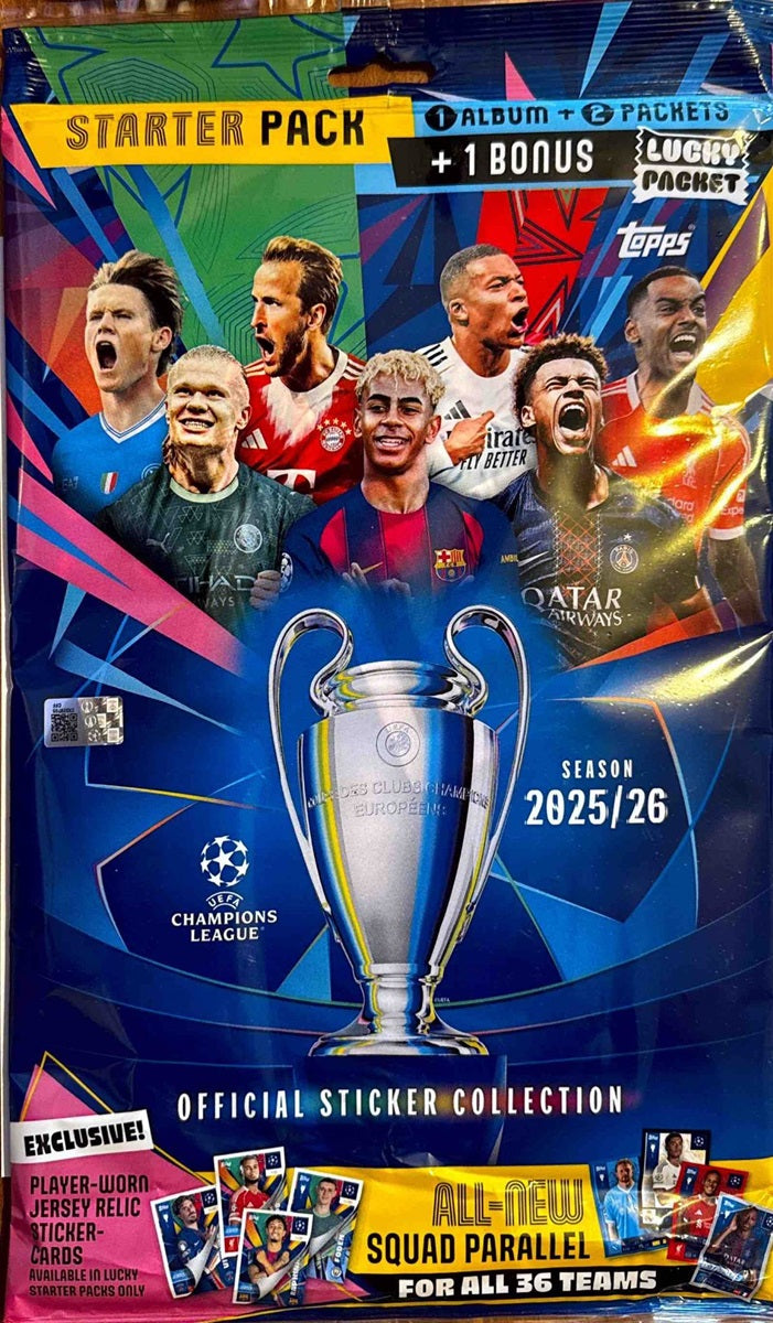 Topps Stickere Starter Pack Album UEFA Champions League 2025/26