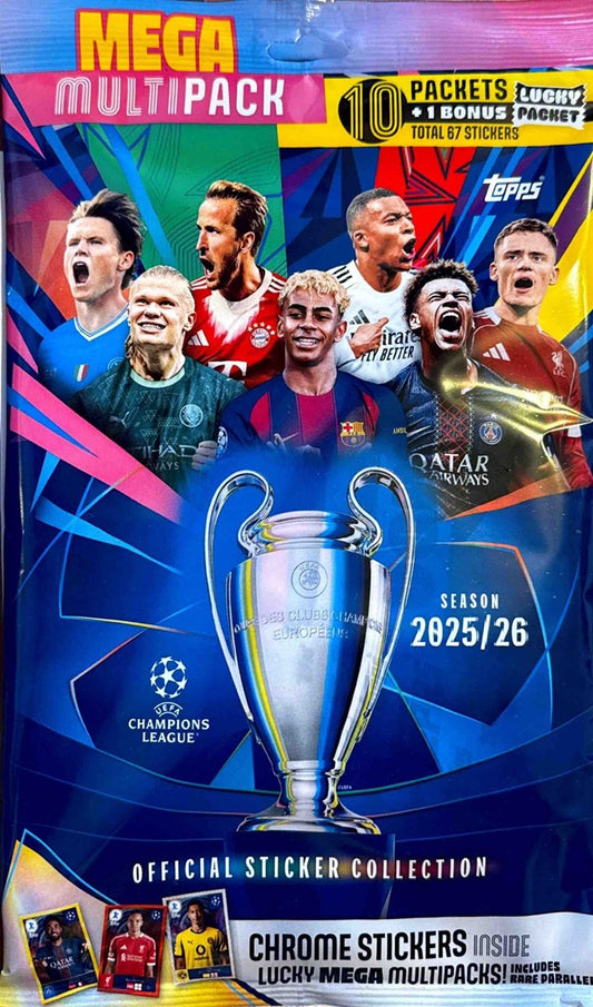 Topps Stickere Mega MultiPack UEFA Champions League 2025/26