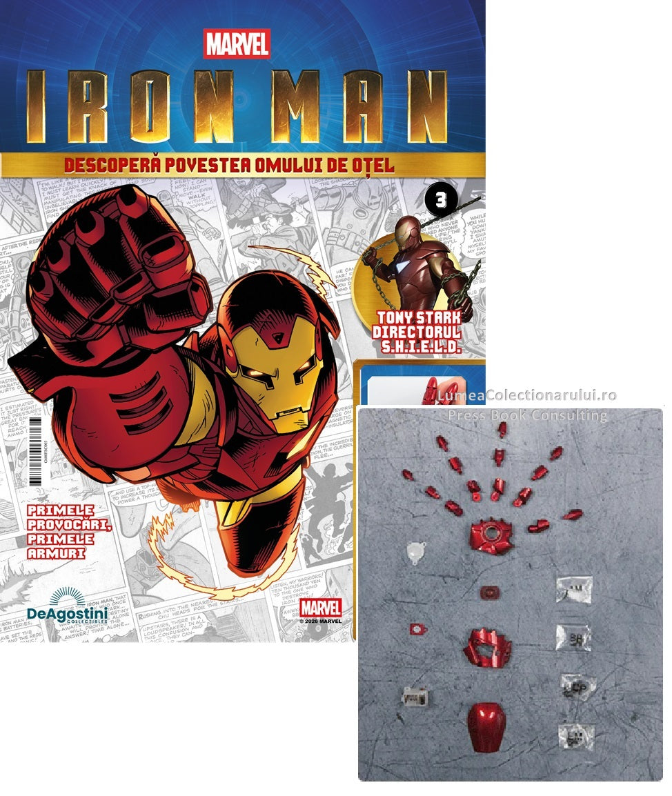 Macheta Iron Man - Armura MARK III nr.3, KIT construibil Deagostini