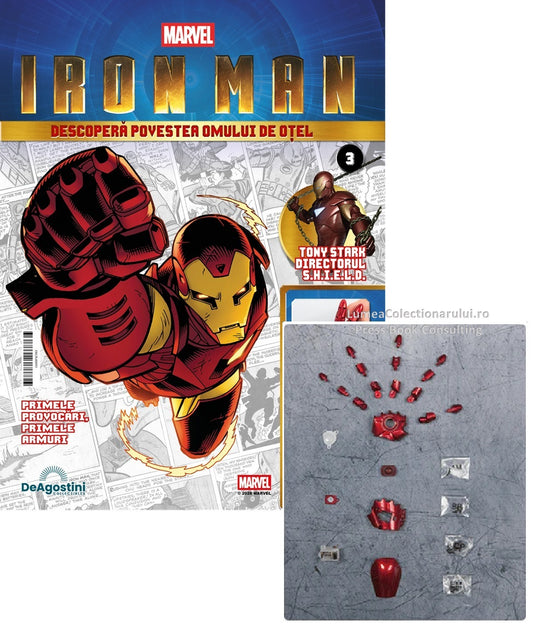 Macheta Iron Man - Armura MARK III nr.3, KIT construibil Deagostini