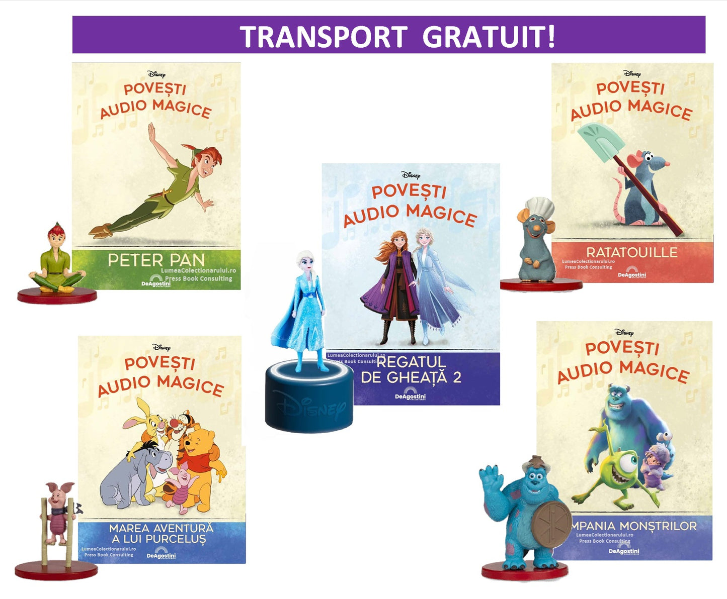 Pack 6 Nr.13-17 Povesti Audio Magice Deagostini