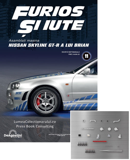 Macheta auto Nissan Skyline GT-R R34 KIT nr.11, scara 1:8 Deagostini