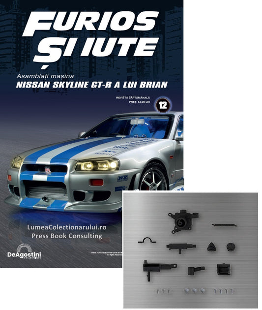 Macheta auto Nissan Skyline GT-R R34 KIT nr.12, scara 1:8 Deagostini