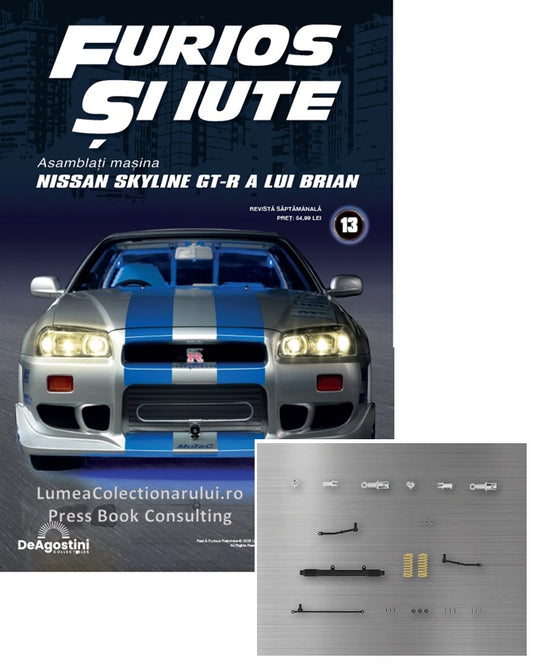 Macheta auto Nissan Skyline GT-R R34 KIT nr.13, scara 1:8 Deagostini