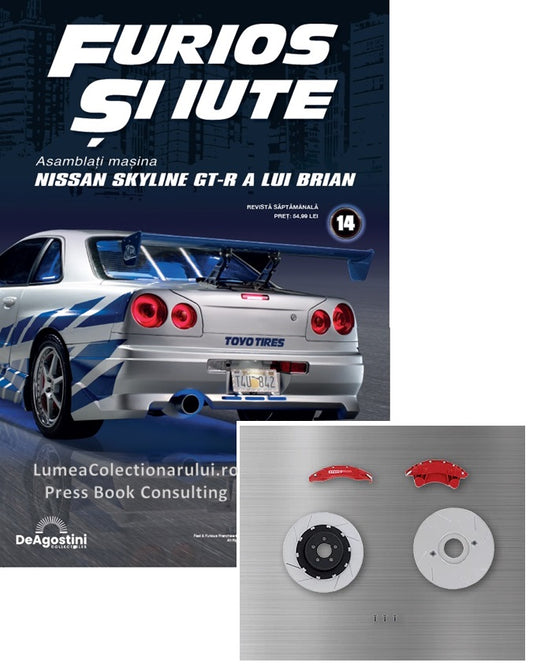 Macheta auto Nissan Skyline GT-R R34 KIT nr.14, scara 1:8 Deagostini