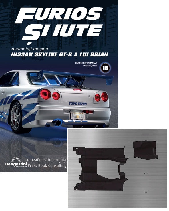 Macheta auto Nissan Skyline GT-R R34 KIT nr.18, scara 1:8 Deagostini