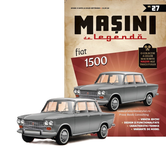 Macheta auto Fiat 1500 Nr.27, 1:43 Masini de Legenda DeAgostini