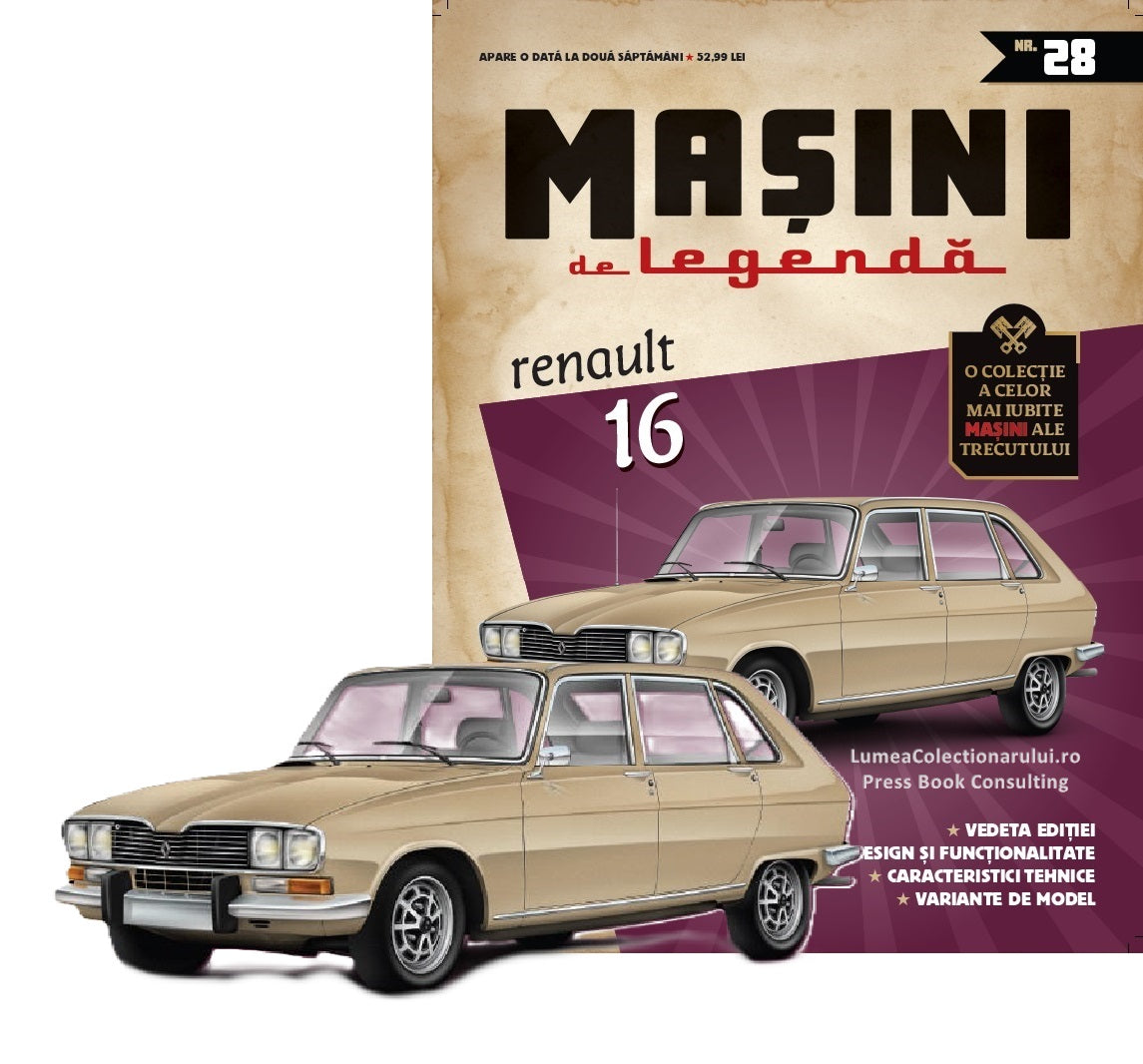 Macheta auto Renault 16 Nr.28, 1:43 Masini de Legenda DeAgostini