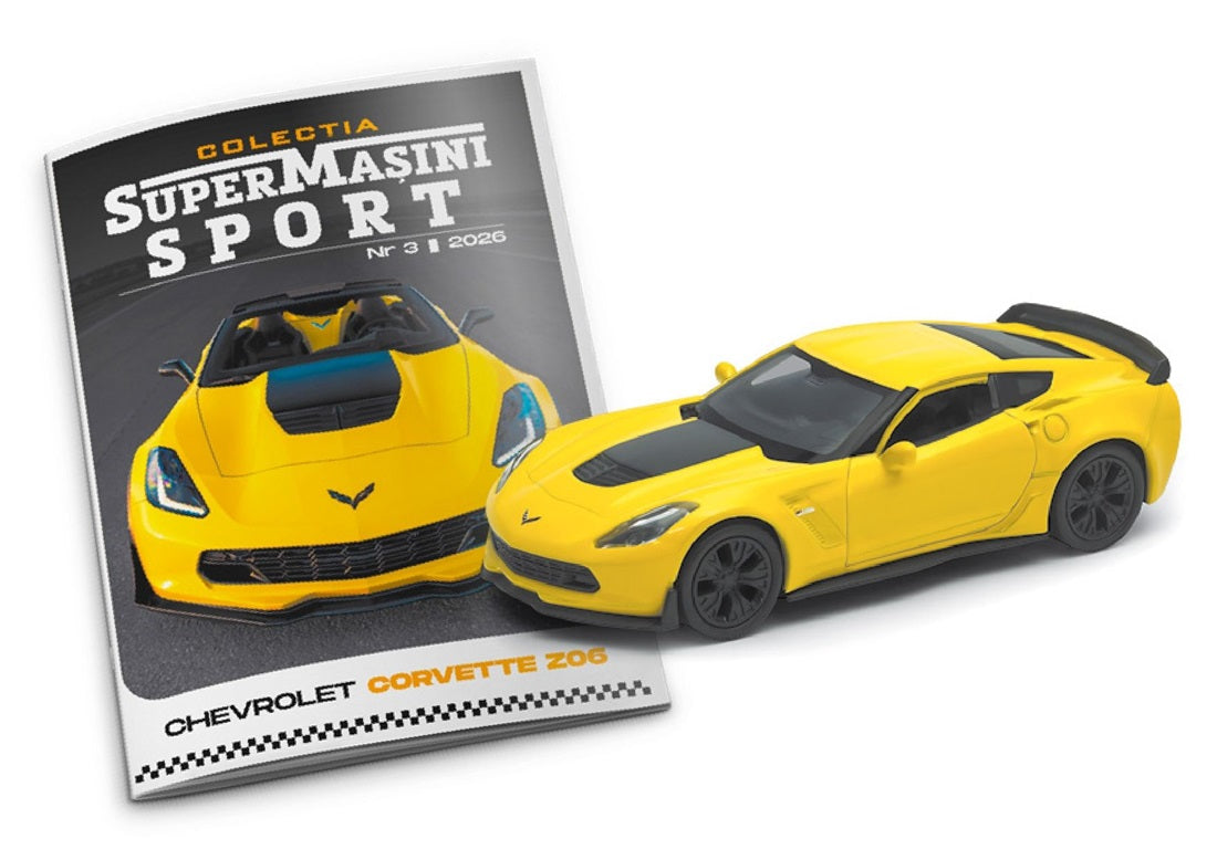Macheta auto Chevrolet Corvette Z0 Nr.03, 1:32-39 Colectia SuperMasini SPORT