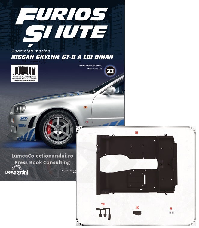 Macheta auto Nissan Skyline GT-R R34 KIT nr.23, scara 1:8 Deagostini