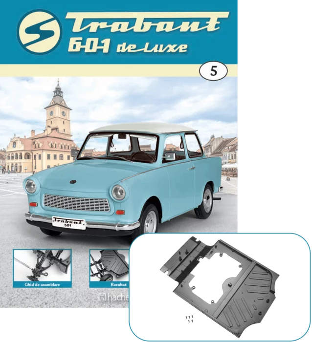 Macheta auto Trabant 601 de Luxe KIT nr.5, scara 1:8 Hachette