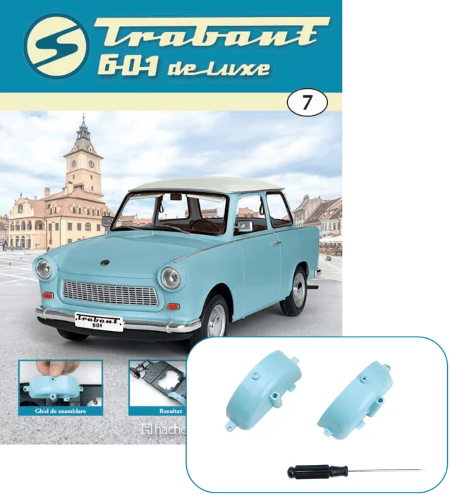 Macheta auto Trabant 601 de Luxe KIT nr.7, scara 1:8 Hachette