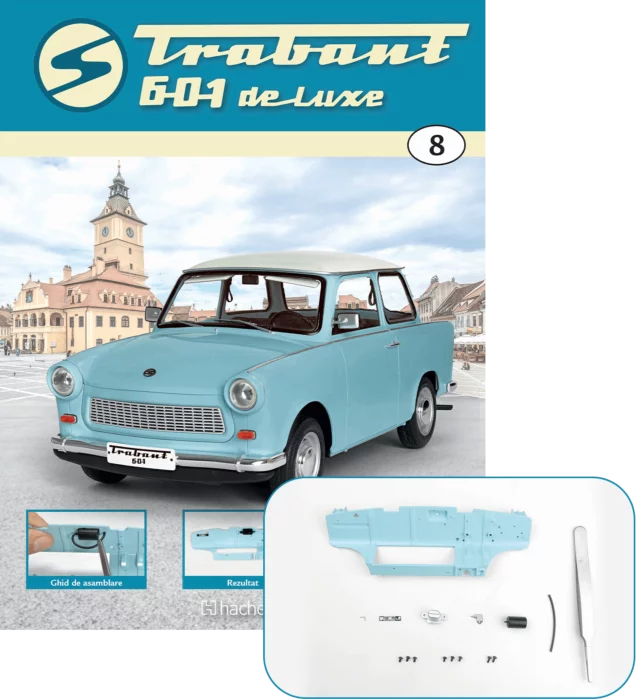 Macheta auto Trabant 601 de Luxe KIT nr.8, scara 1:8 Hachette