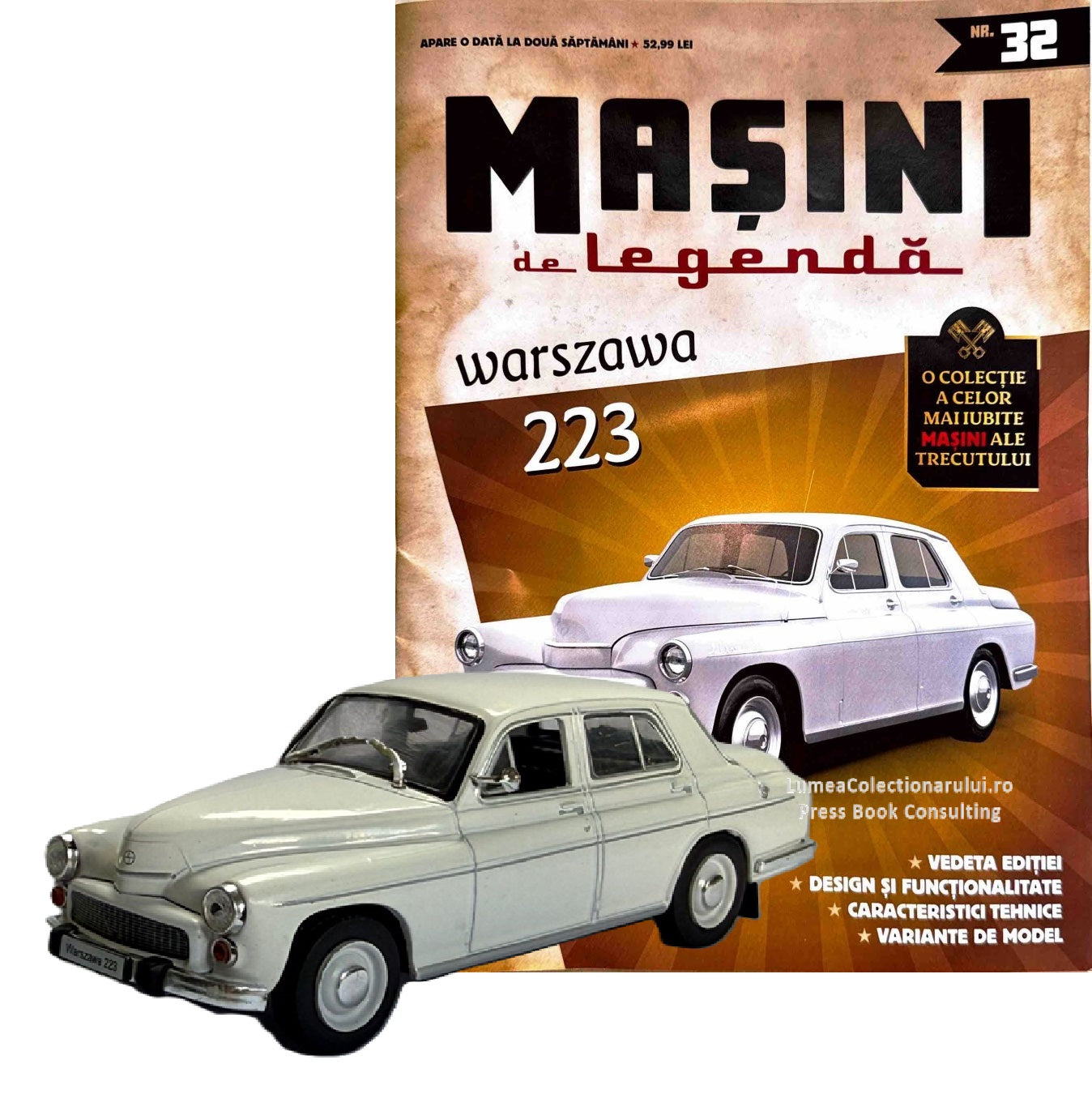 Macheta auto Warszawa 223 Nr.32, 1:43 Masini de Legenda DeAgostini