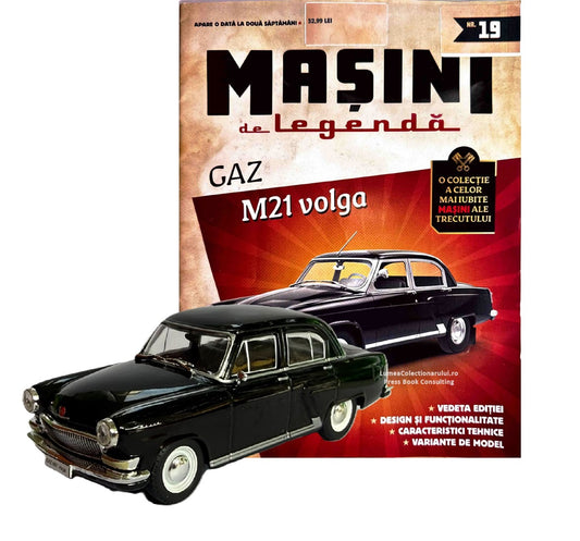 Macheta auto GAZ M21 Volga Nr.19 Editia 2, 1:43 Masini de Legenda DeAgostini