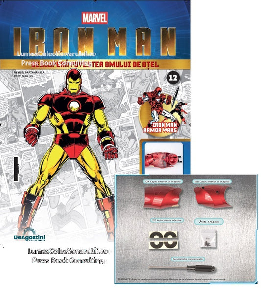 Macheta Iron Man - Armura MARK III nr.12, KIT construibil Deagostini