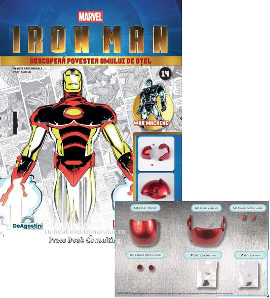Macheta Iron Man - Armura MARK III nr.14, KIT construibil Deagostini