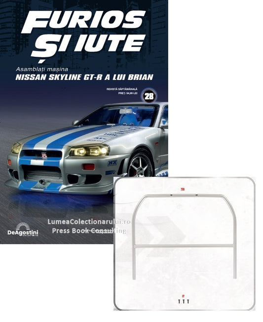 Macheta auto Nissan Skyline GT-R R34 KIT nr.28, scara 1:8 Deagostini