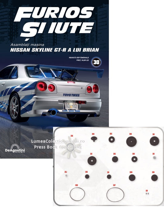 Macheta auto Nissan Skyline GT-R R34 KIT nr.30, scara 1:8 Deagostini