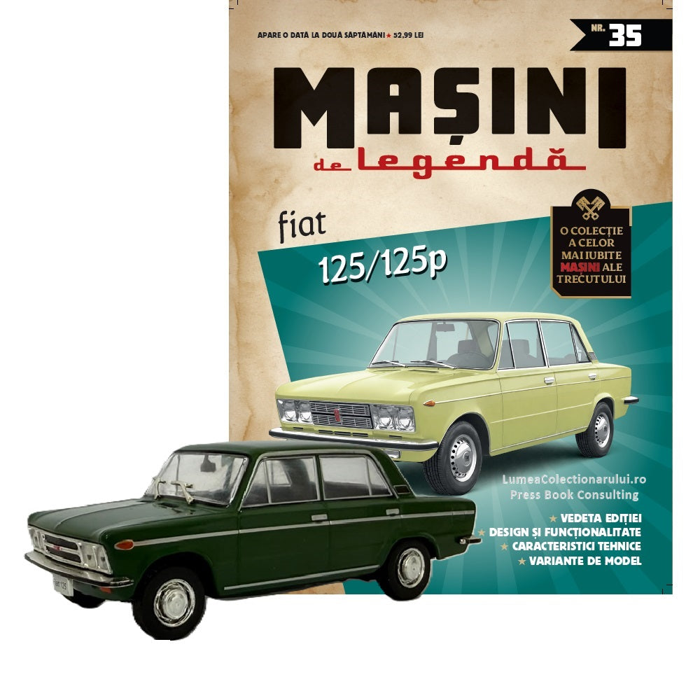 Macheta auto Fiat 125p Nr.35, 1:43 Masini de Legenda DeAgostini
