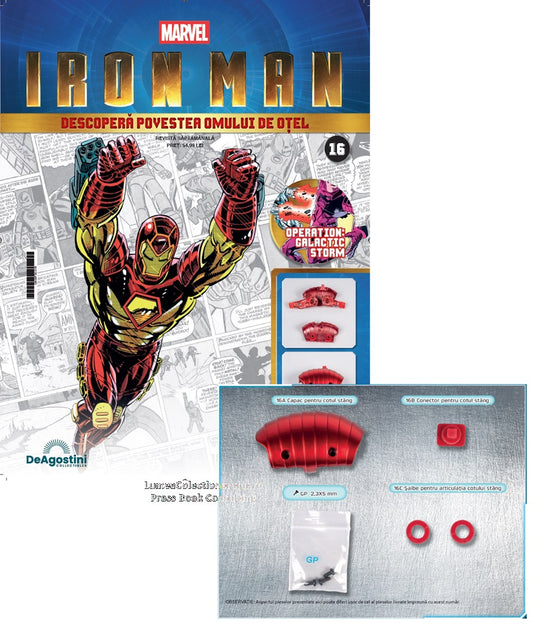 Macheta Iron Man - Armura MARK III nr.16, KIT construibil Deagostini