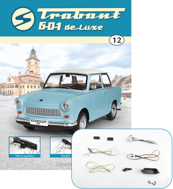 Macheta auto Trabant 601 de Luxe KIT nr.12, scara 1:8 Hachette