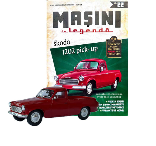 Macheta auto Skoda 1202 Pick-up Nr.22 Editia 2, 1:43 Masini de Legenda DeAgostini