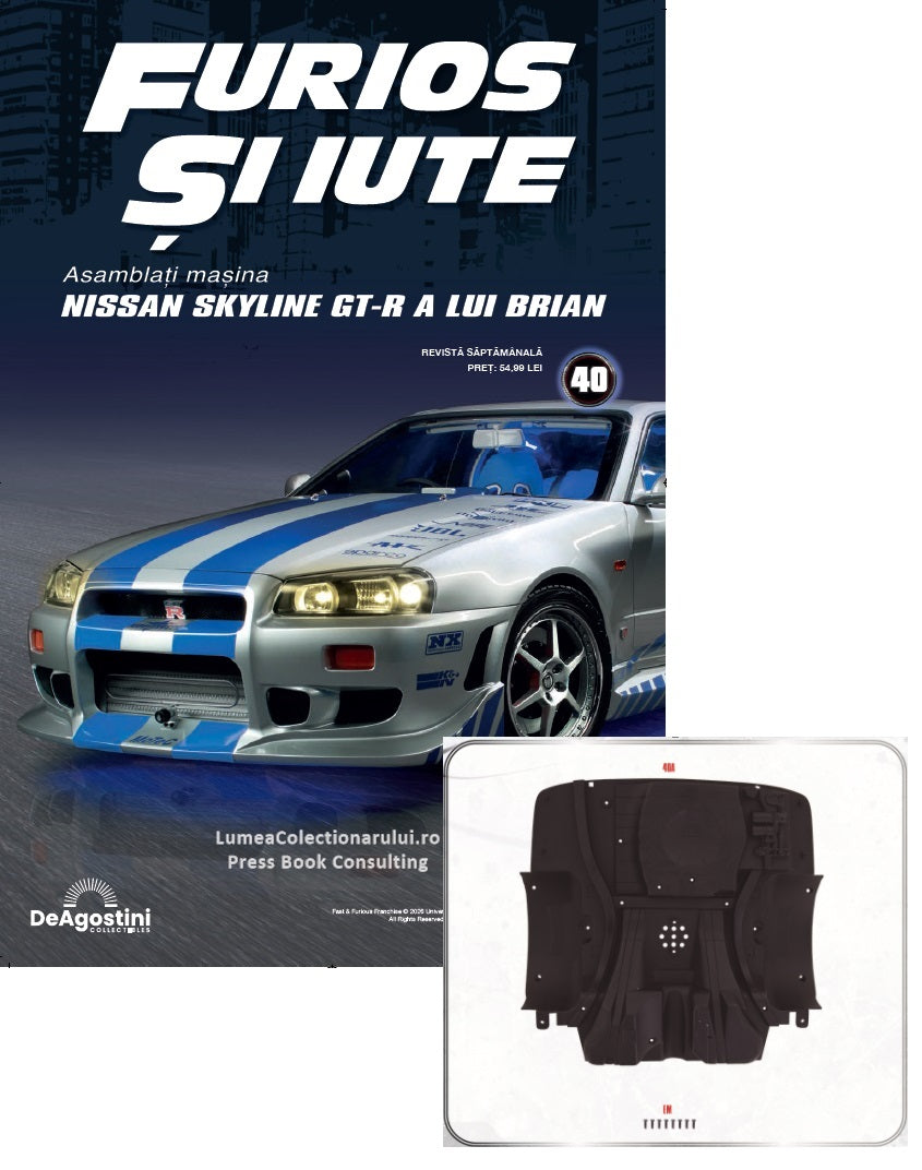 Macheta auto Nissan Skyline GT-R R34 KIT nr.40, scara 1:8 Deagostini
