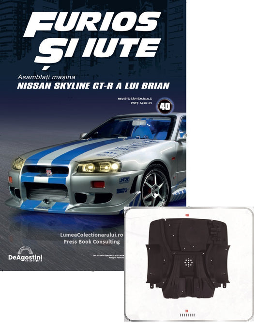 Macheta auto Nissan Skyline GT-R R34 KIT nr.40, scara 1:8 Deagostini